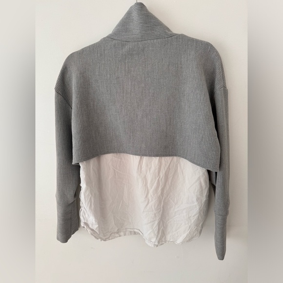 Zara Mock Neck Sweater Shirt - Picture 3 of 9